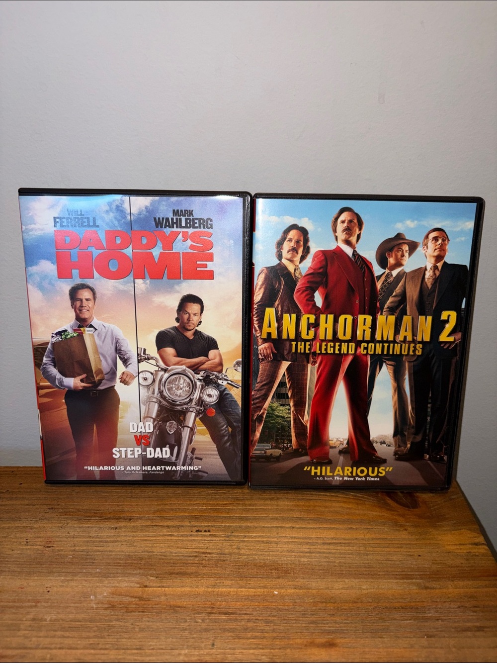 Daddy's Home & Anchorman 2 DVD Movie Bundle